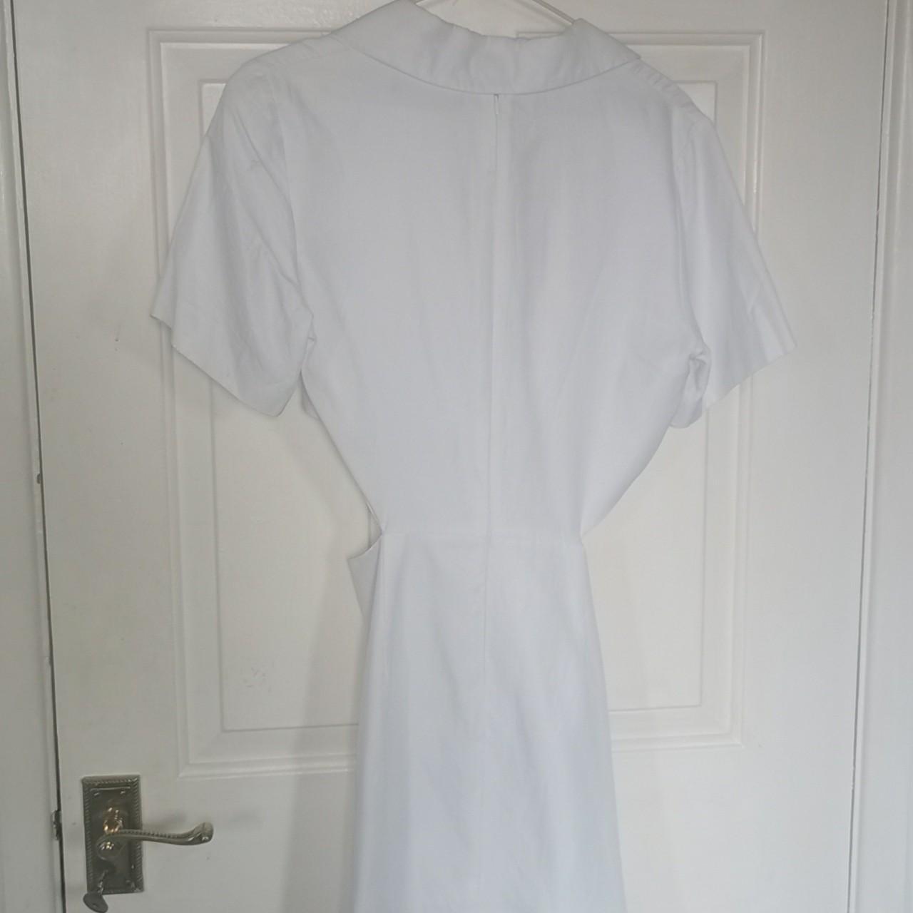 Zara Women's White Dress | Depop