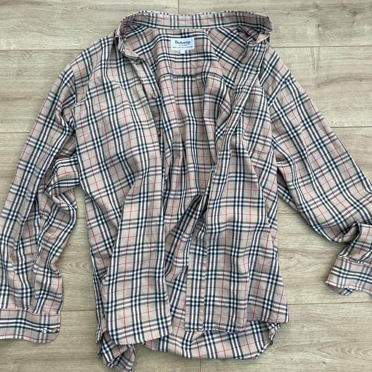 Mens burberry shirt clearance vintage