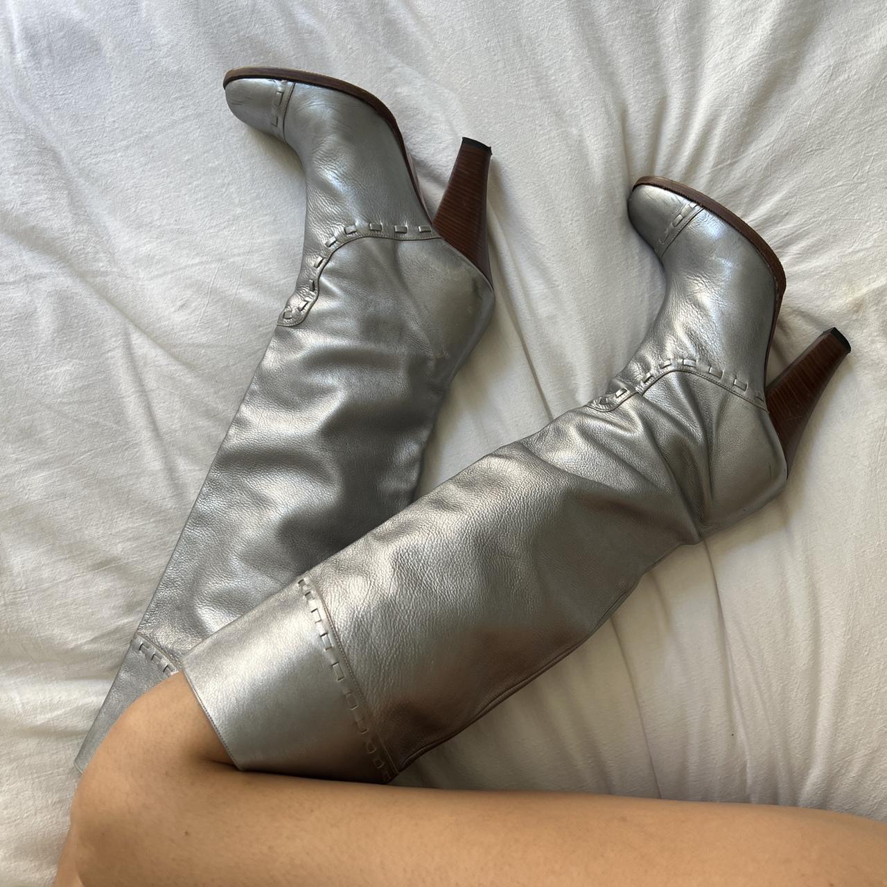 marc jacobs silver boots