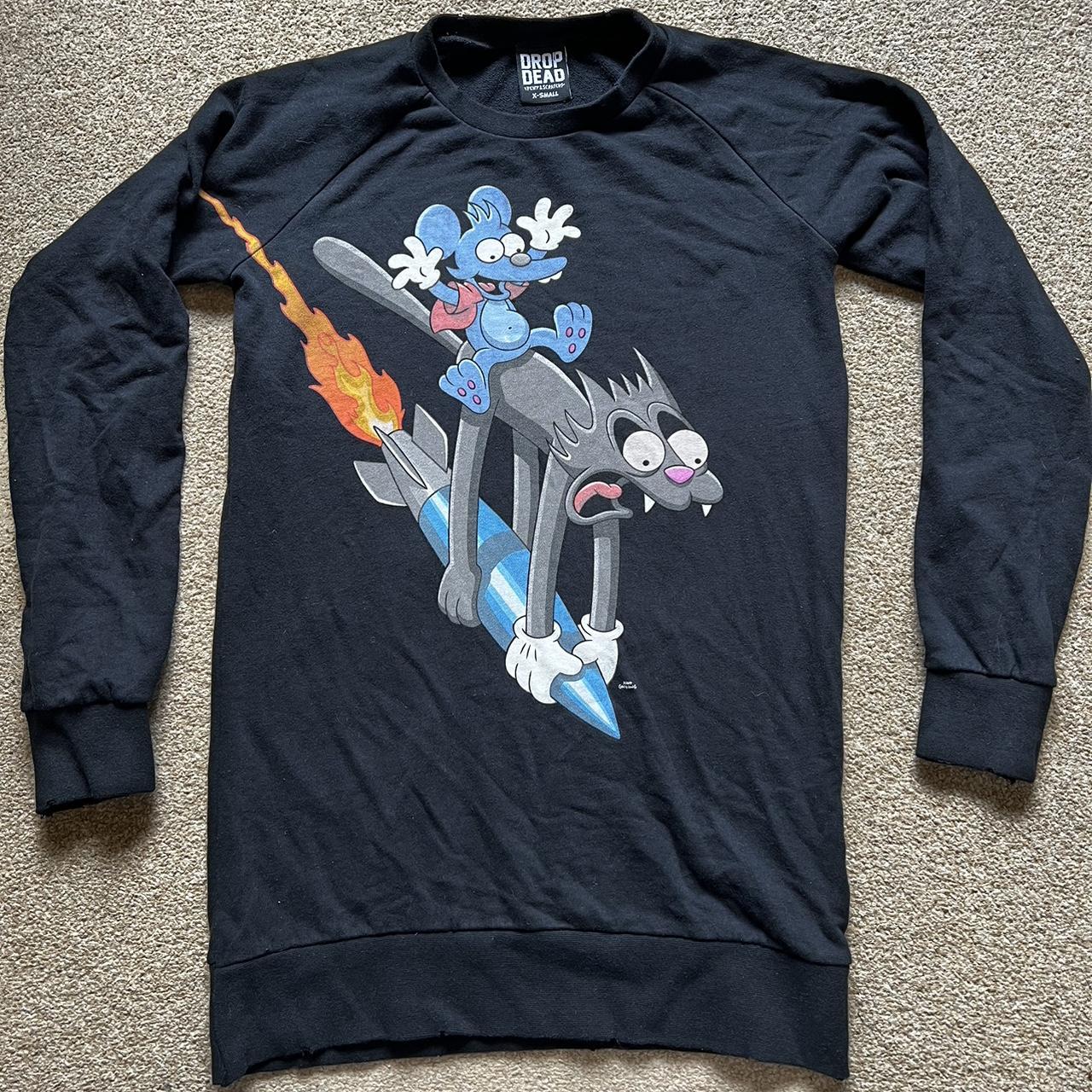 Drop Dead itchy scratchy jumper extra Small Depop