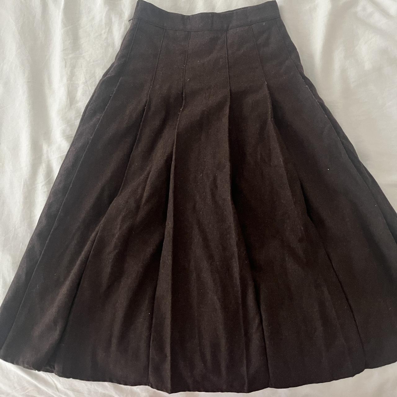 Wool pleated skirt from Olive clothing. Such cute... - Depop