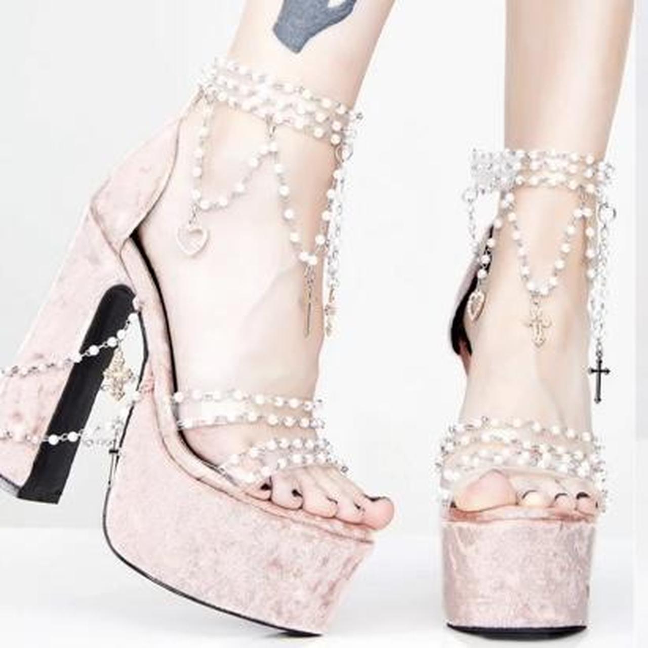 holy revelation platform heels black