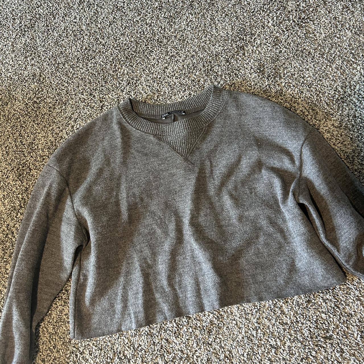 Zara Women's Grey Jumper Depop