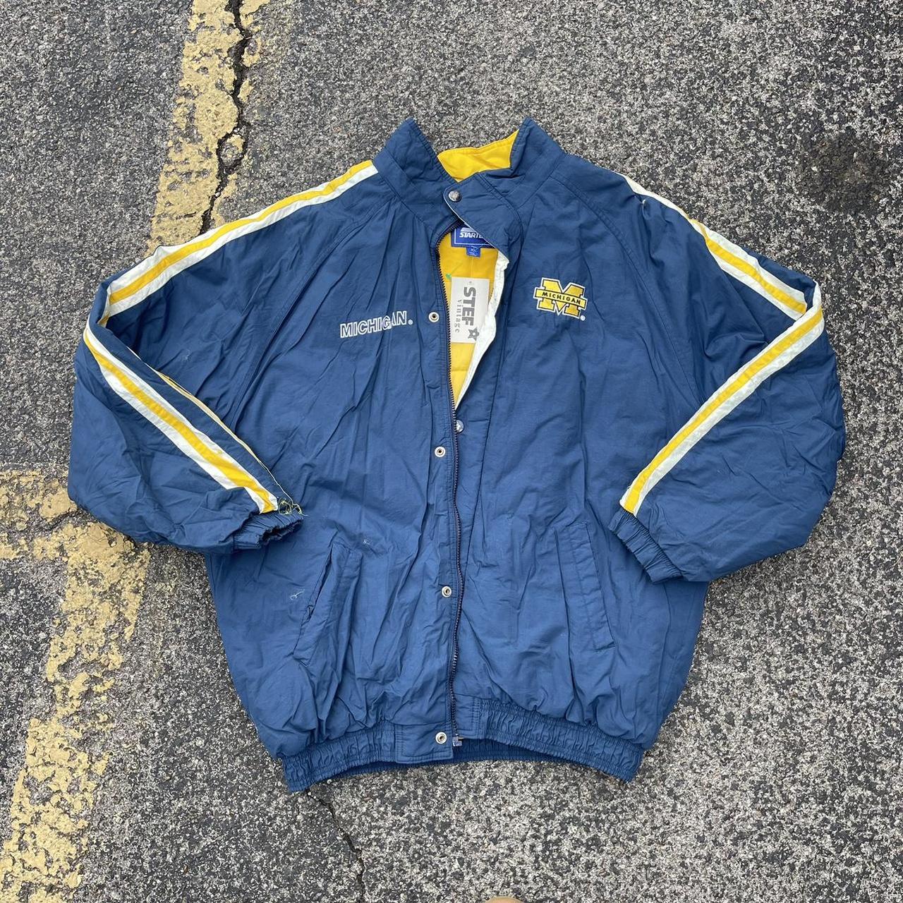 Vintage MICHIGAN starter jacket size XL #michigan - Depop