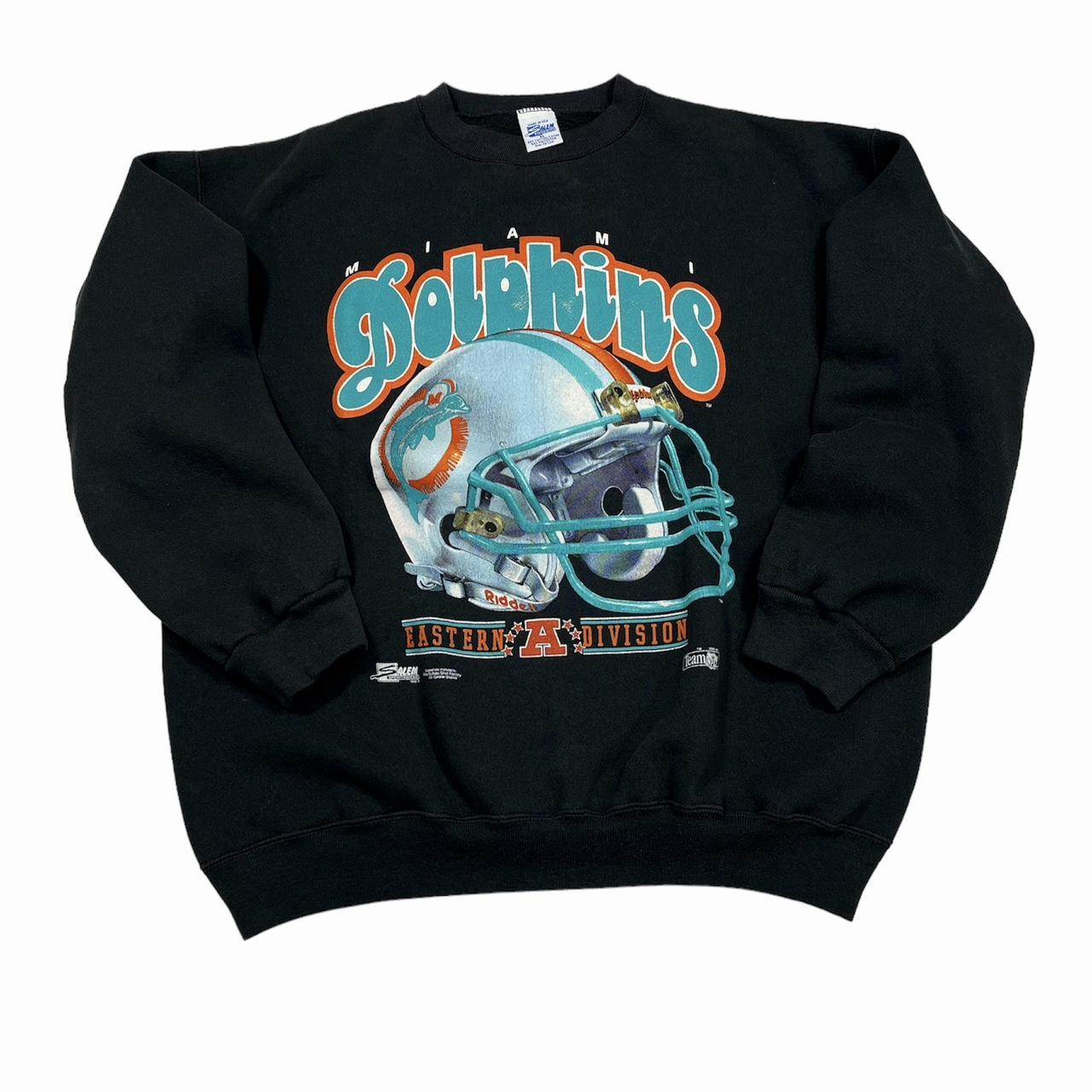 MIAMI DOLPHINS VINTAGE 90s SALEM SPORTSWEAR NFL FOOTBALL HOODIE