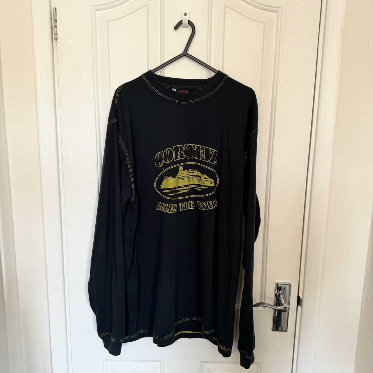 Corteiz Alcatraz Navy Longsleeve (Medium) - Size | Depop