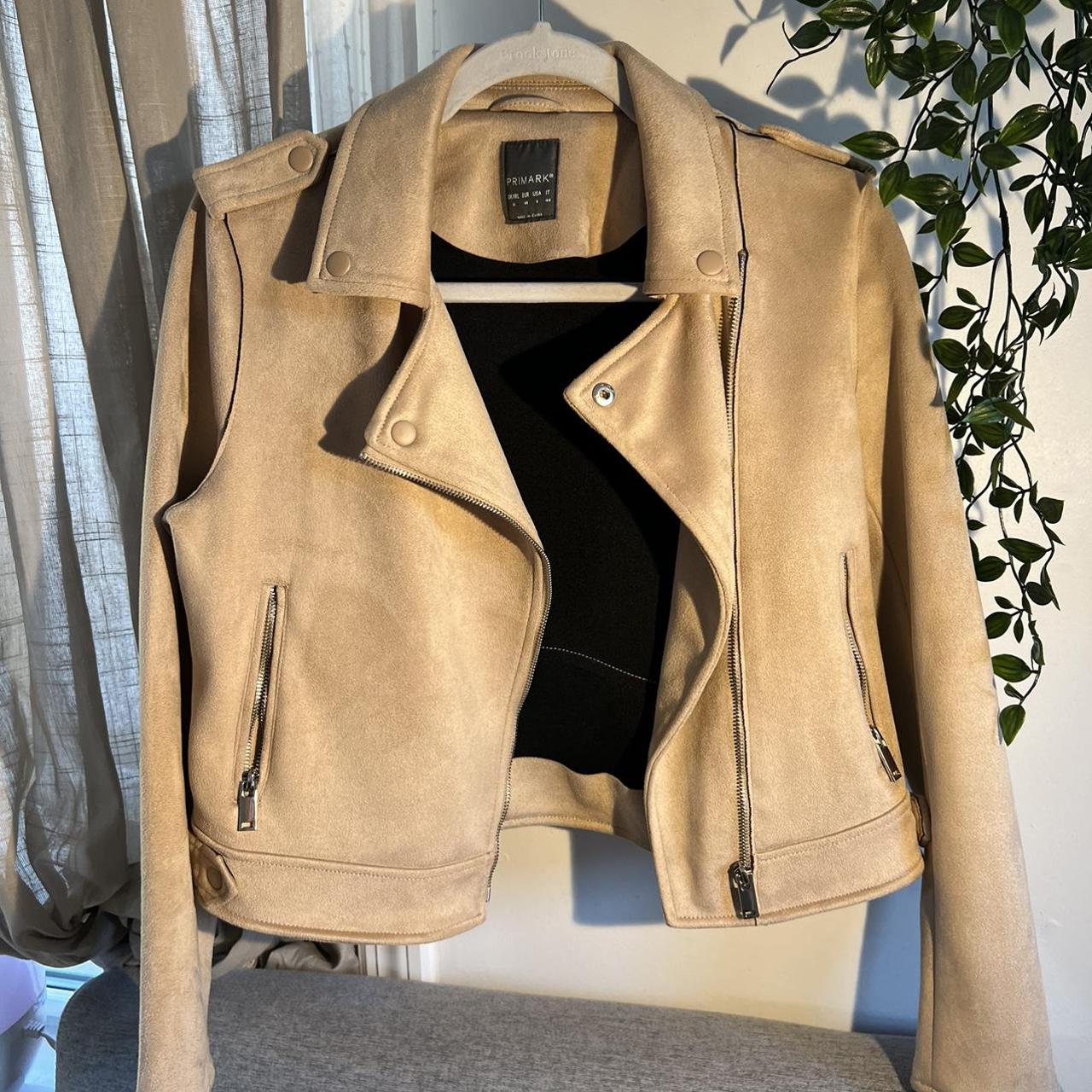 Suede biker sale jacket primark