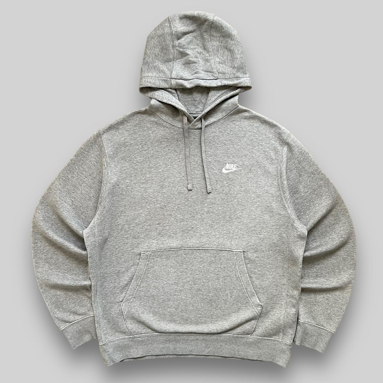 oversized grey nike hoodie