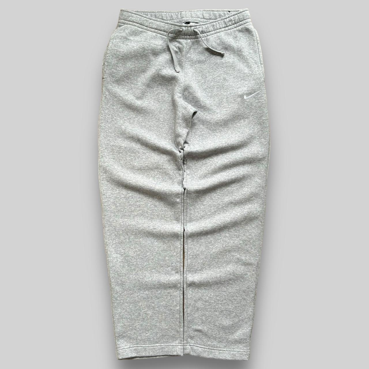 mens grey nike swoosh joggers