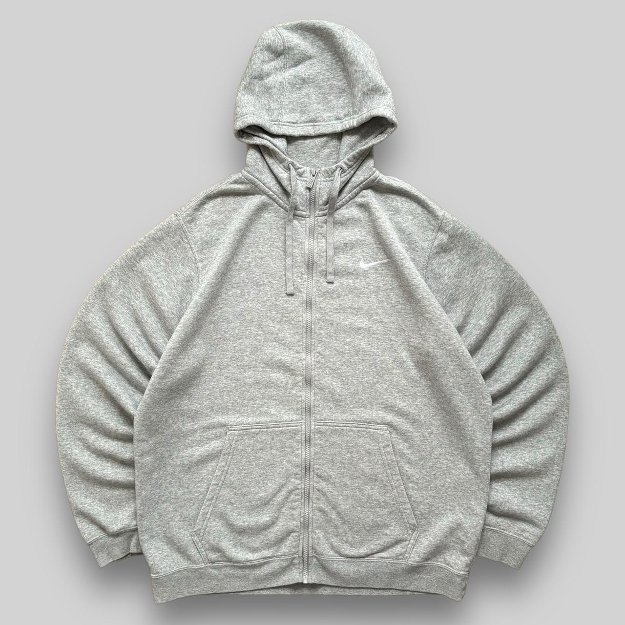 swoosh nike hoodie grey