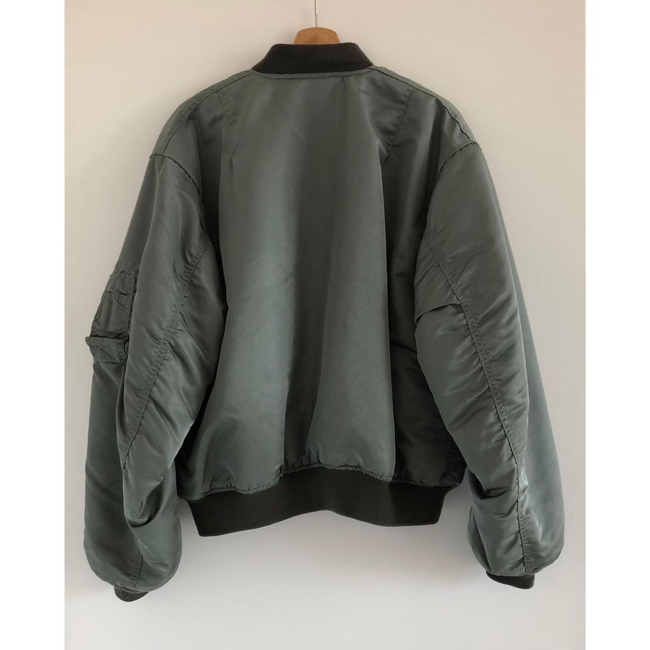 Vintage 1980s Civilian-issue MA-1 Bomber Jacket with... - Depop