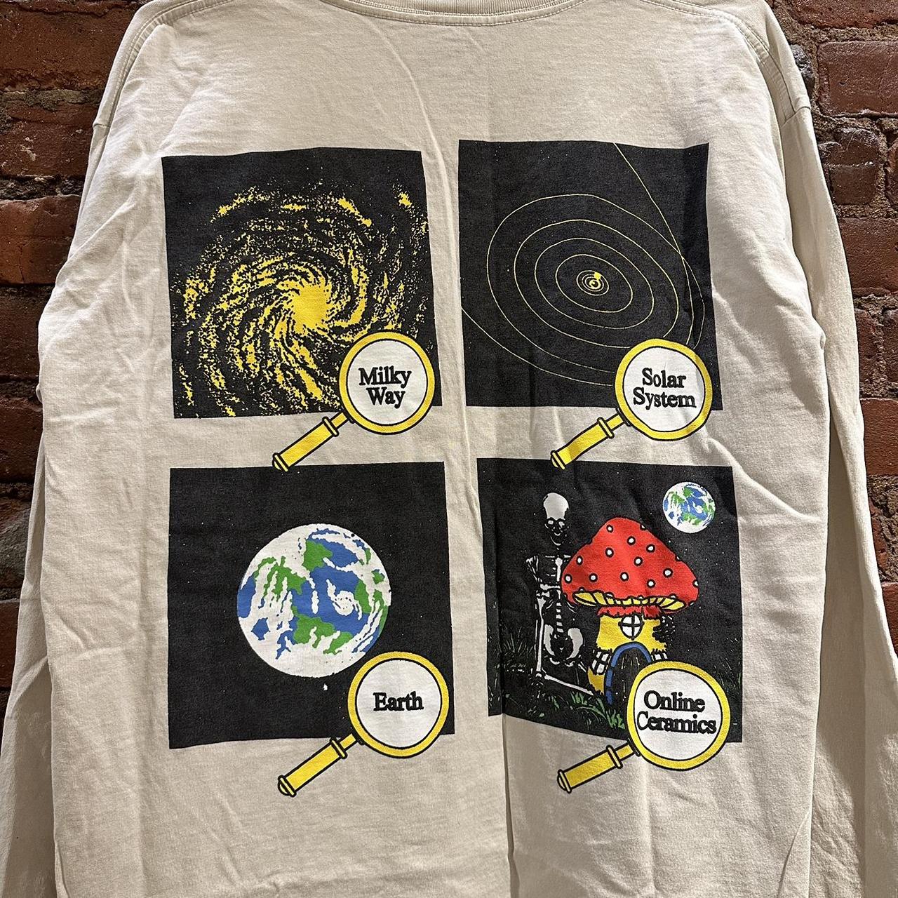 送料無料！ONLINE CERAMICS Stare At The Stars (L) Online Ceramics: Men's Stare At The Stars T-Shirt (Black