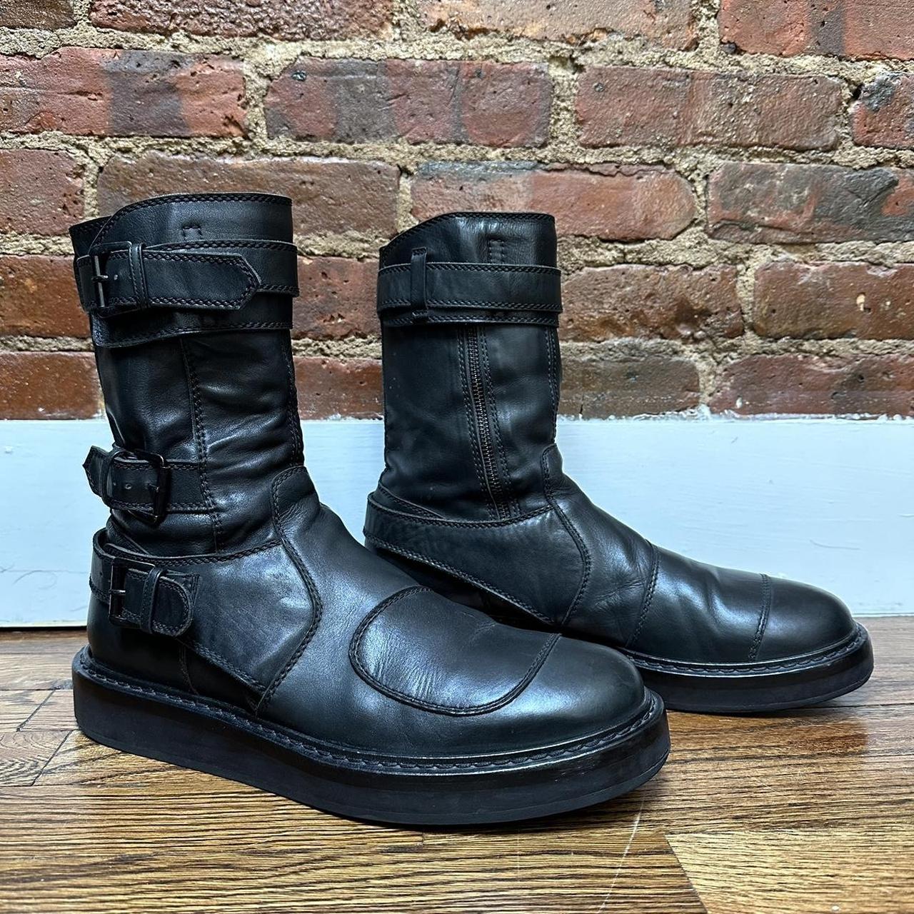 Ann Demeulemeester Black Leather Space Motorcycle | Depop