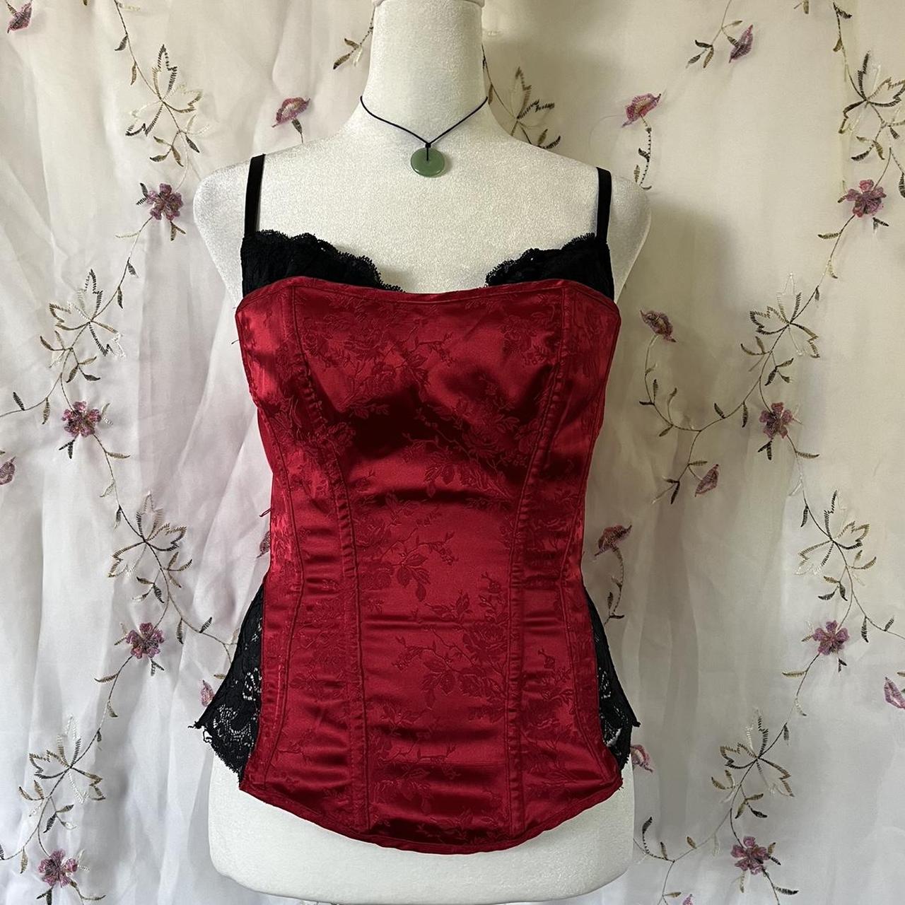 Frederick’s of Hollywood corset with attached bra... - Depop