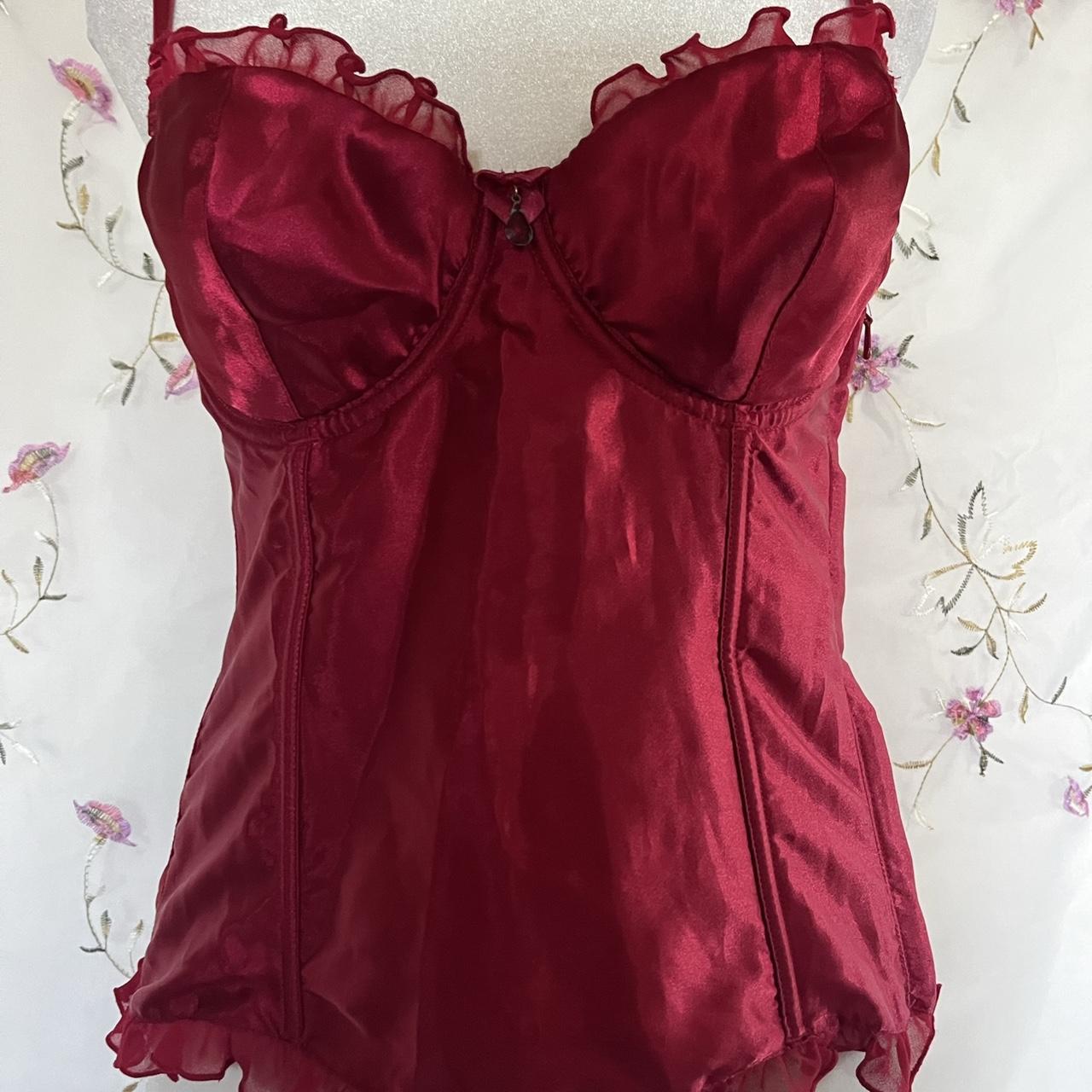Red corset top best fits a small/medium - Depop