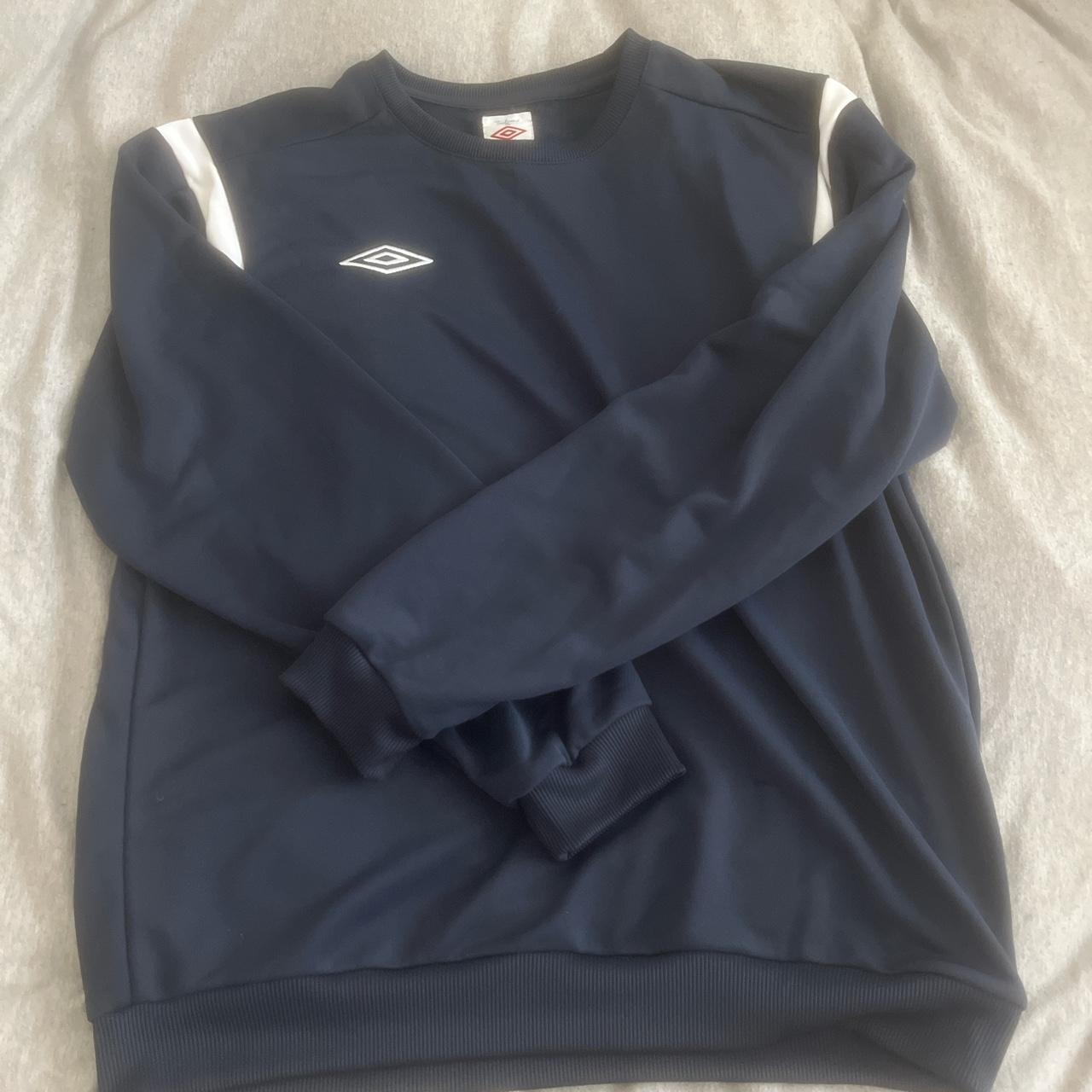 Umbro Men's Navy Sweatshirt | Depop