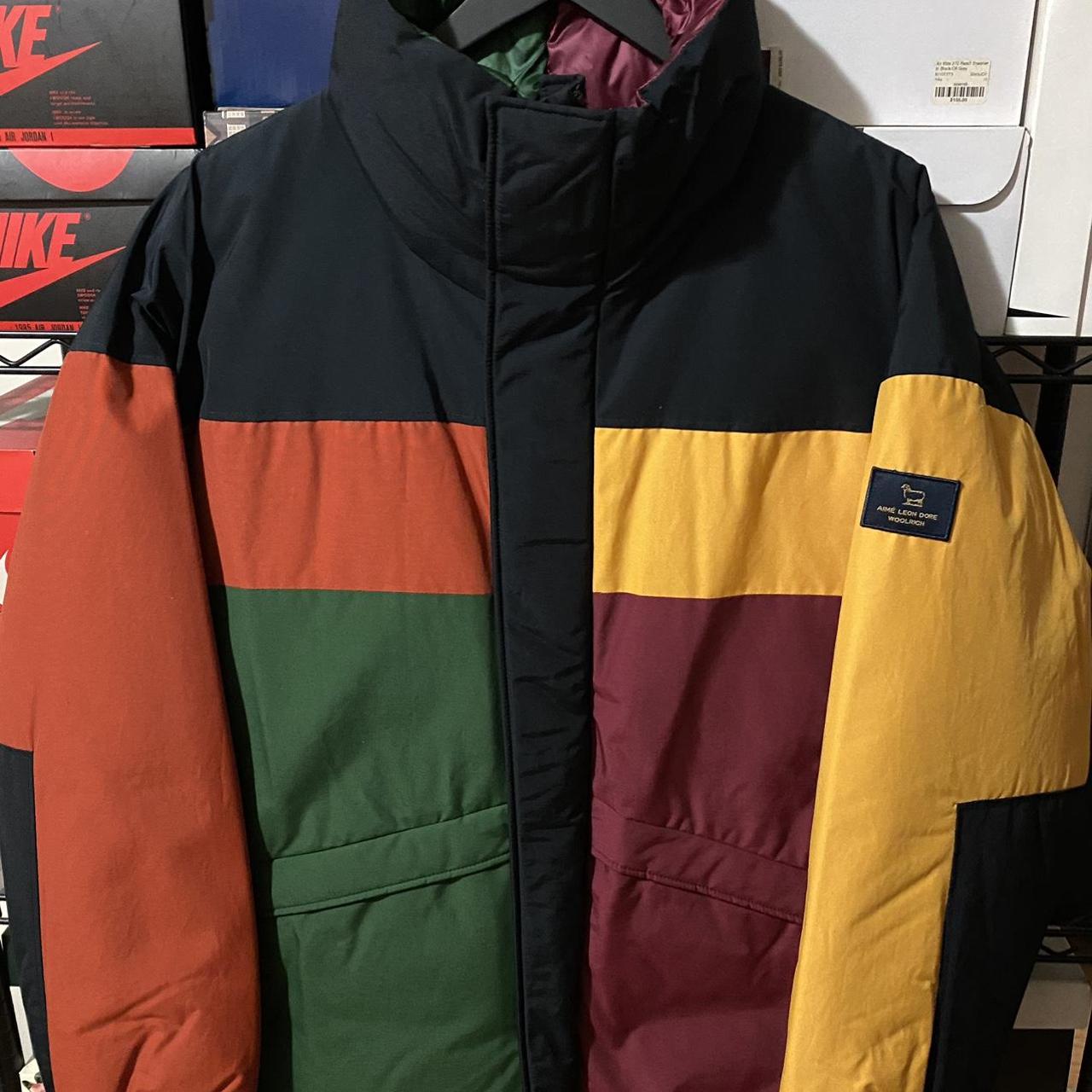 Aime leon dore cheap color blocked down jacket