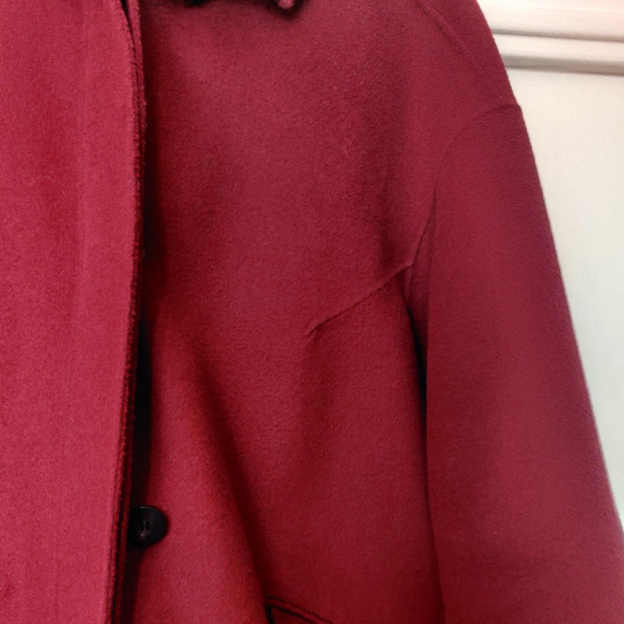 Cappotto vintage color borgogna - Depop