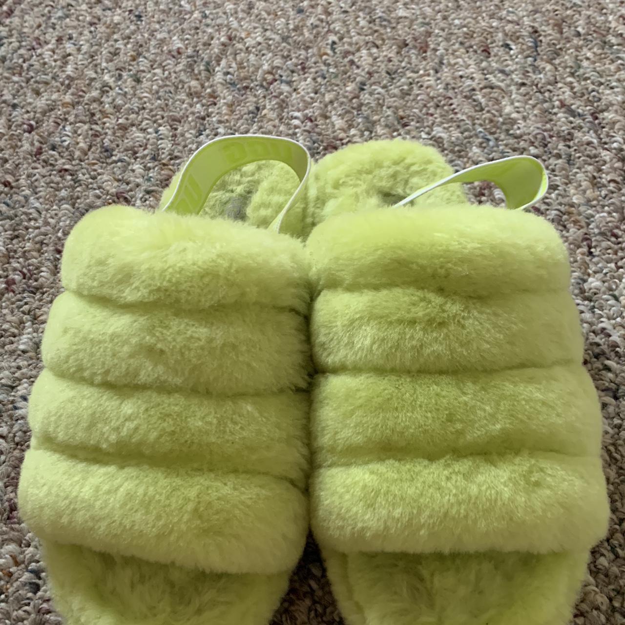 Neon yellow ugg best sale slippers