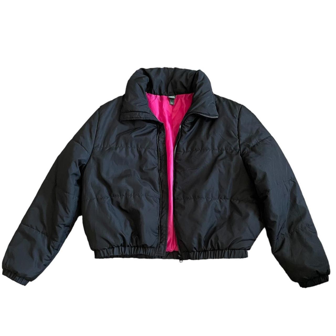 Black cropped Wild Fable puffer Perfect condition Depop