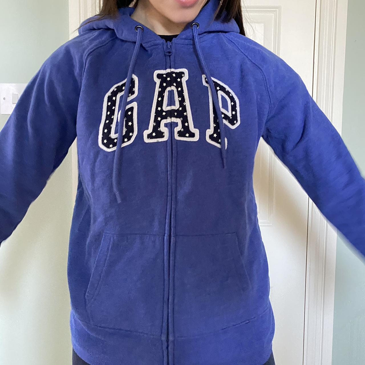 Gap blue zip discount hoodie