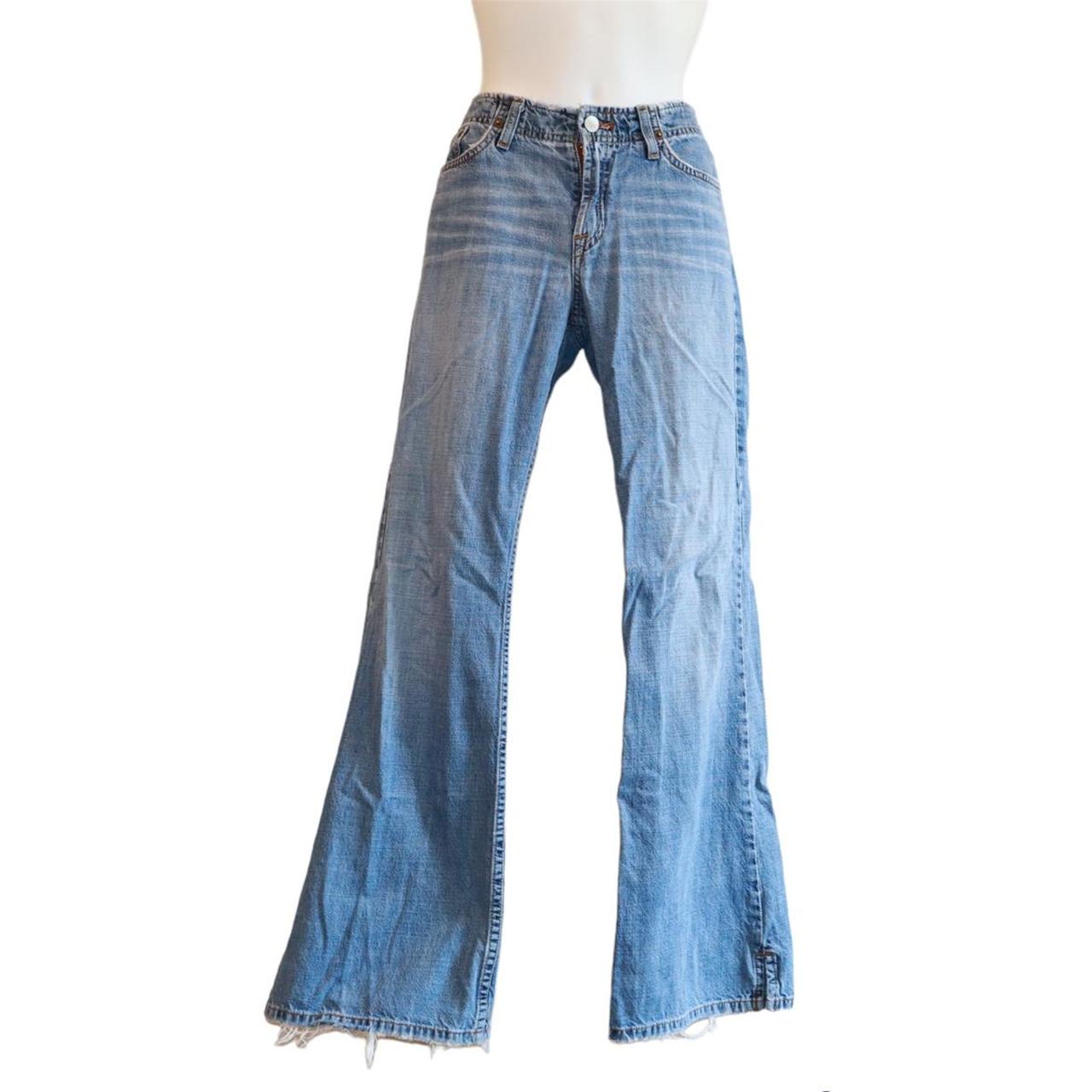 Vintage 2000s Y2K low rise flare jeans from Lucky... - Depop