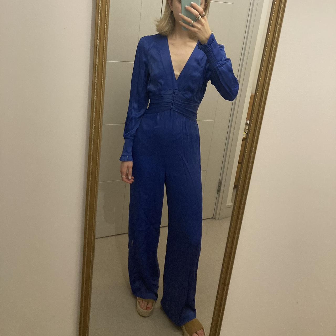 XXS Satin Aspiga jumpsuit. Beautiful and brand new Depop