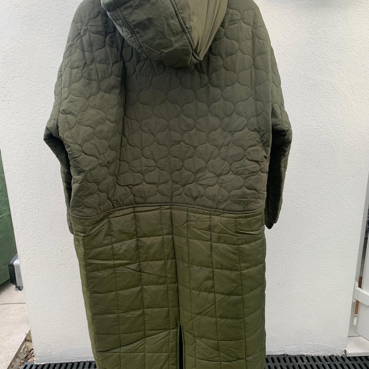 Collusion green quilted coat size M #011 - Depop