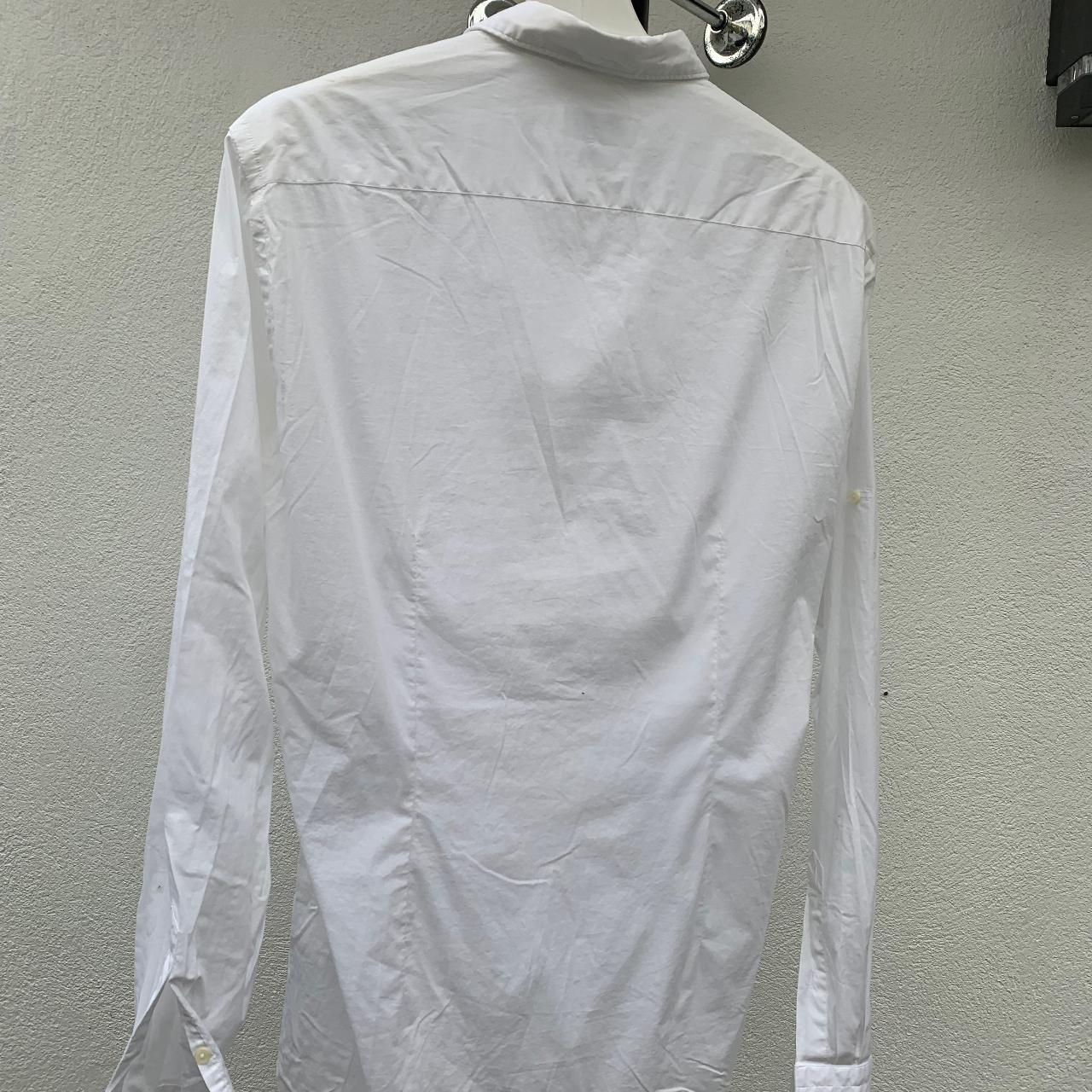 Zara Men White Slim Fit Long Sleeve Shirt Size EUR... - Depop