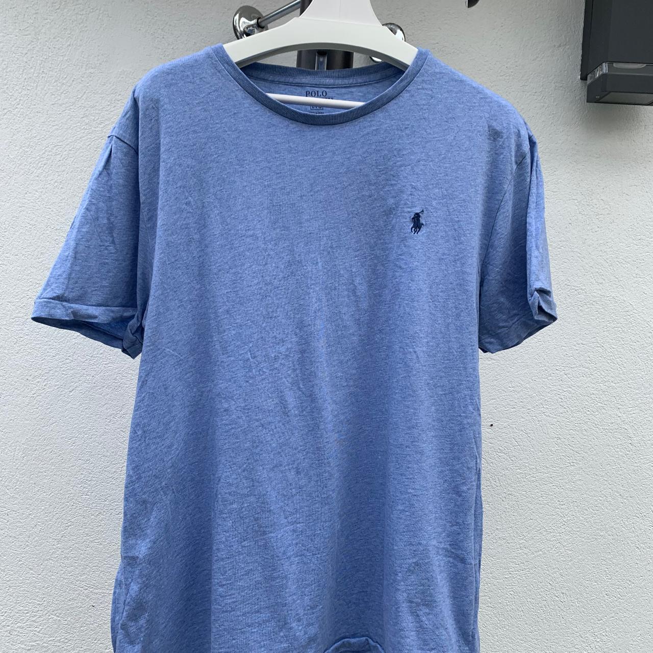 Polo Ralph Lauren Men's Blue T-shirt | Depop