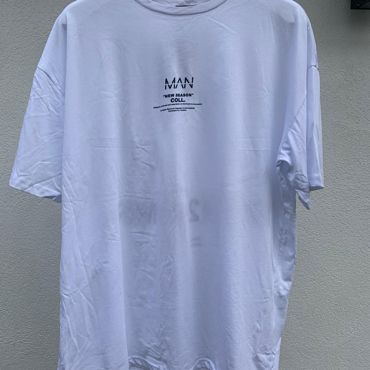 Boohoo Men's White T-shirt | Depop