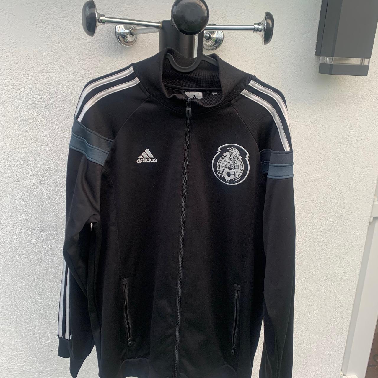 Adidas Mexico National Team Soccer Jacket in black... - Depop