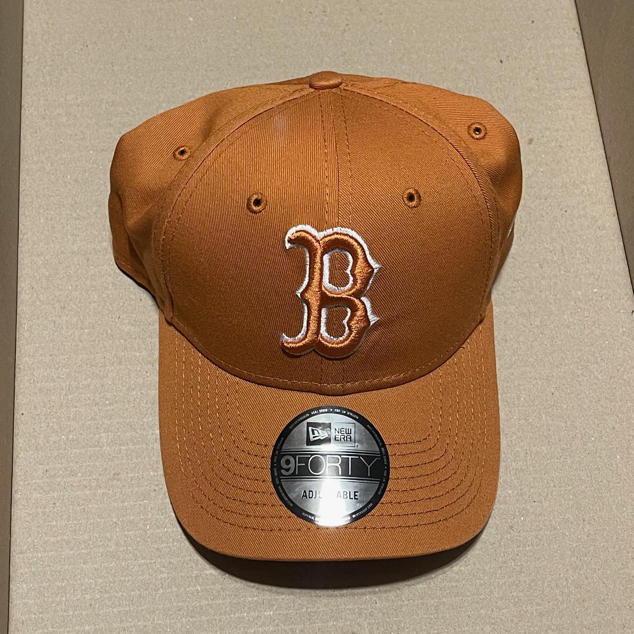 New Era Men's Brown and White Hat | Depop