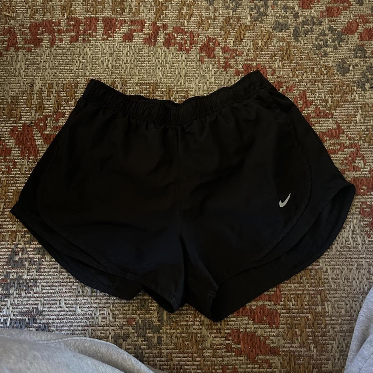 Medium Nike Black Shorts #nike #nikeshorts... - Depop