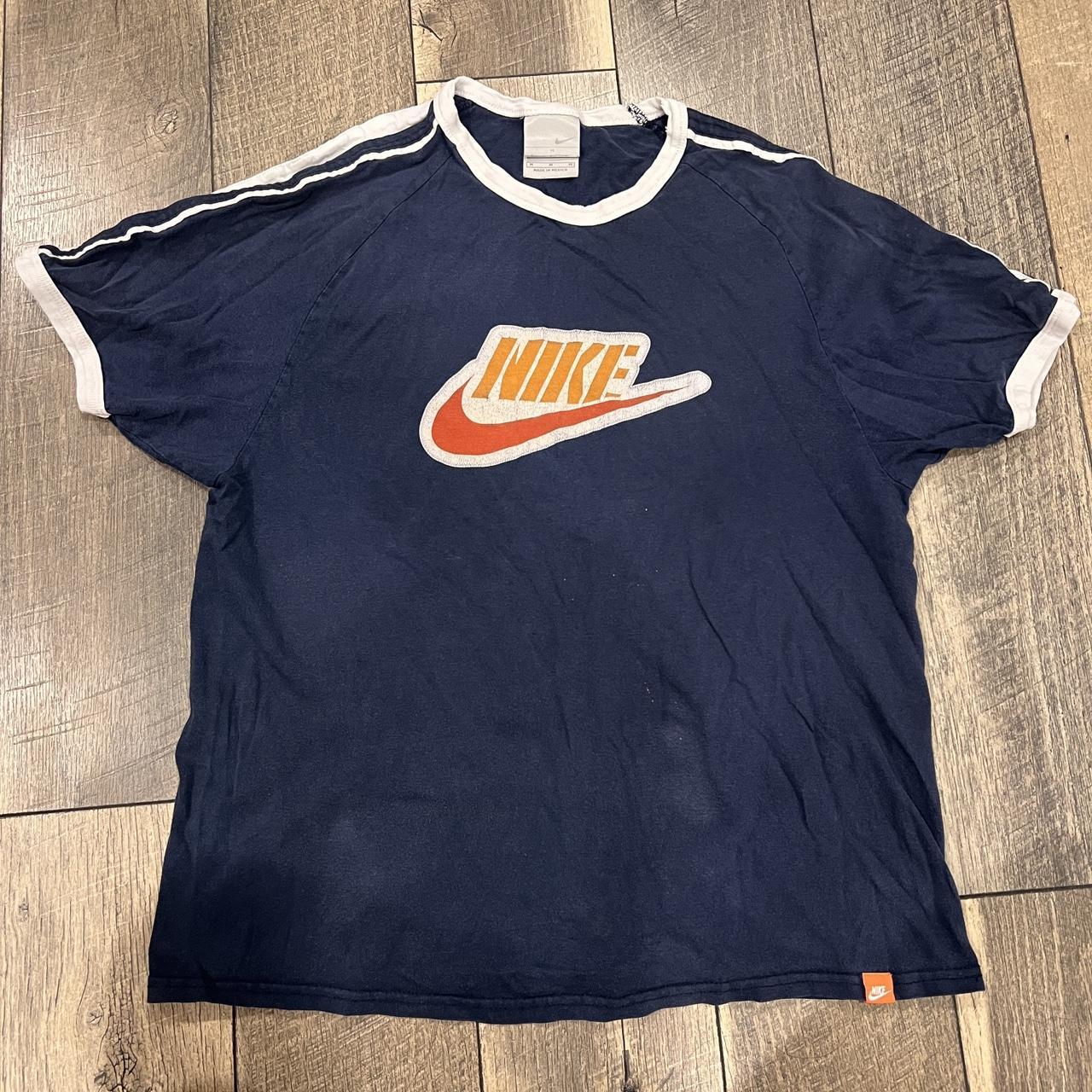 2000s nike ringer tee(runs large) +sells for $40... - Depop