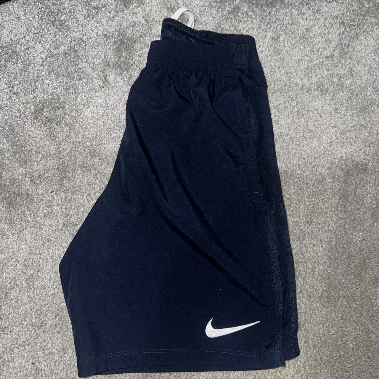 Navy blue Nike shorts • Size medium • Hardly worn... - Depop