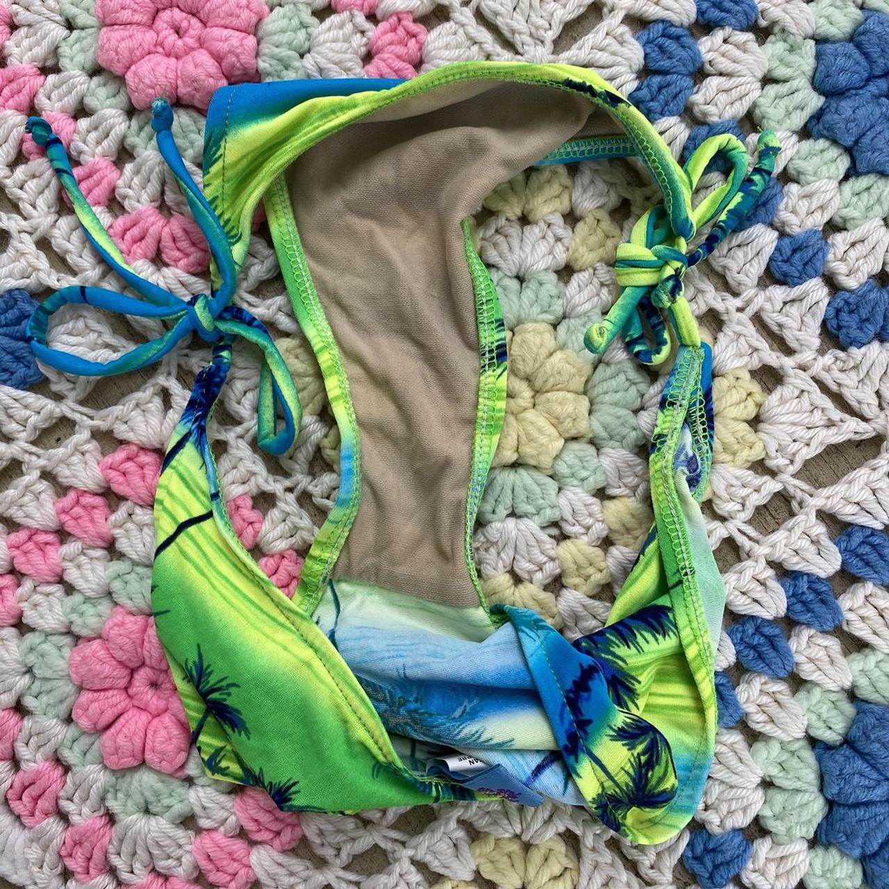Women's Green and Blue Bikiniandtankinibottoms Depop