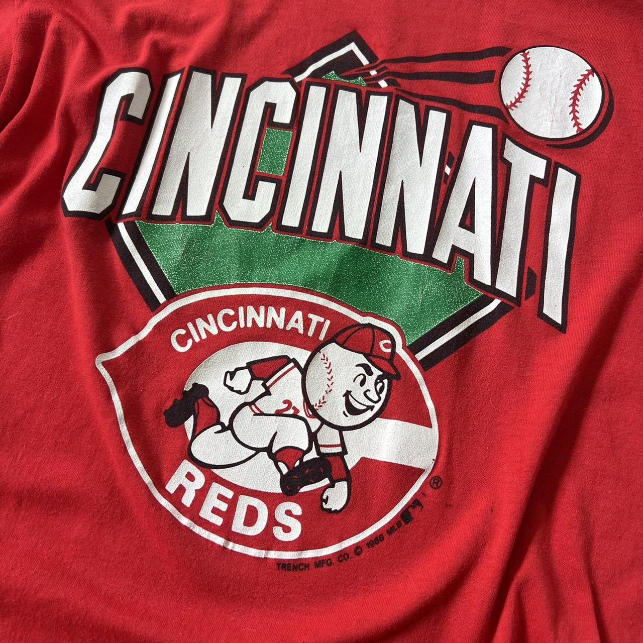 Vintage 1988 Cincinnati Reds baseball tee Size small - Depop