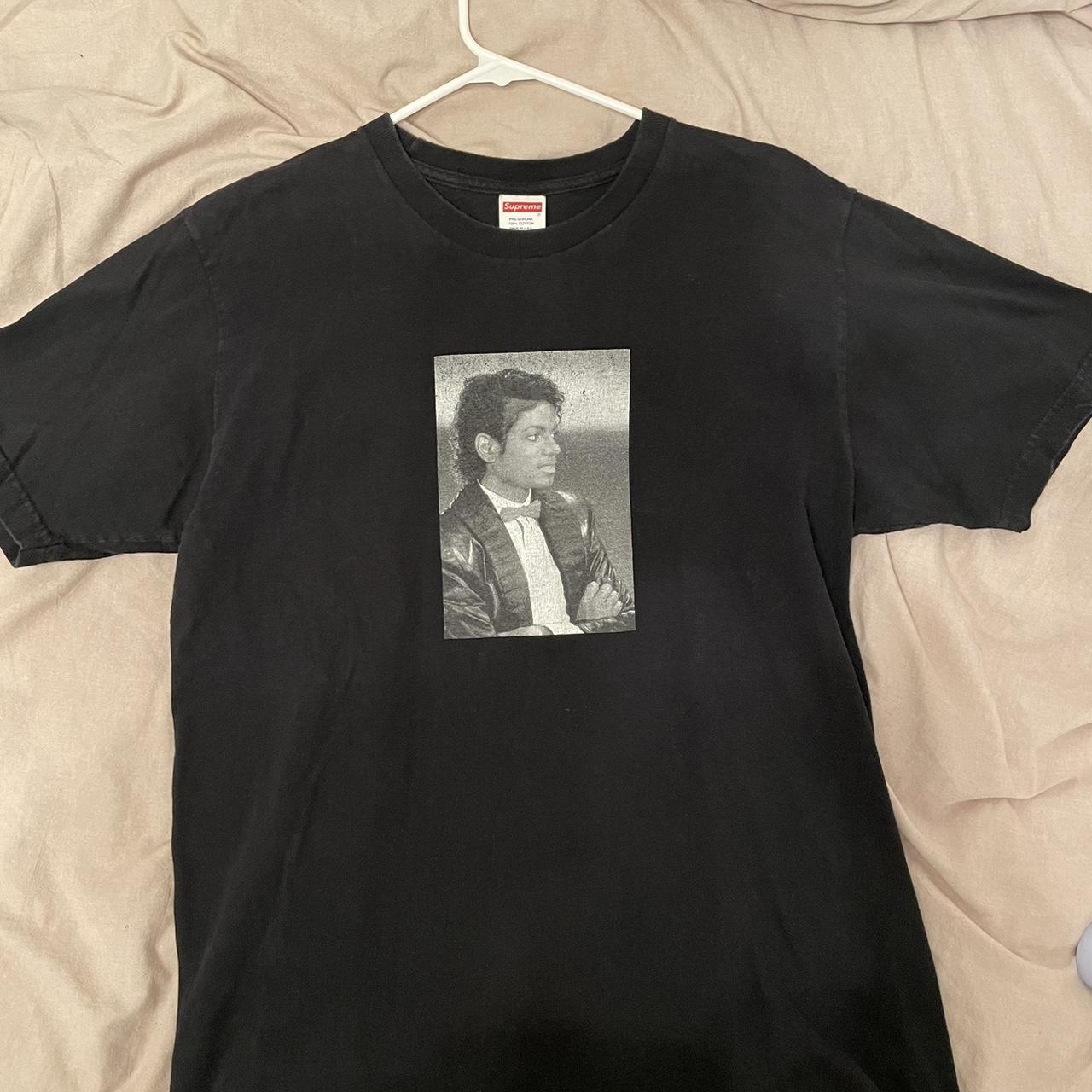 Supreme Michael Jackson Black T-Shirt Size... - Depop