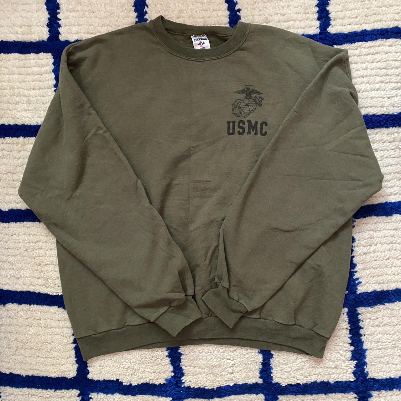 Vintage USMC sweatshirt, size XL. Made in USA,... - Depop