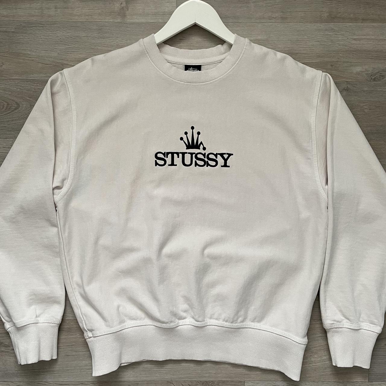 STUSSY Glamour Pigment Dyed Crew Size - S Worn | Depop