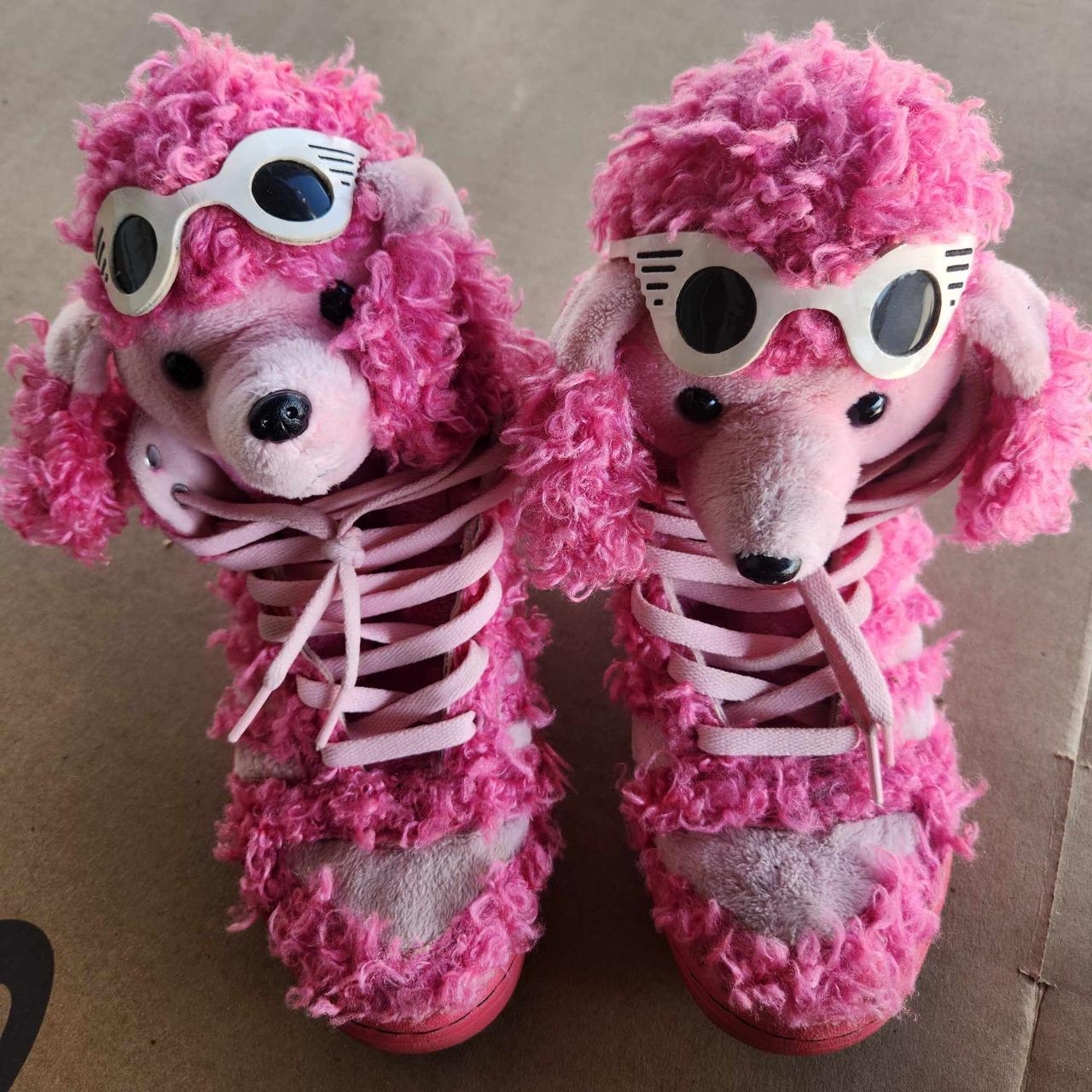 Adidas pink 2024 poodle sneakers