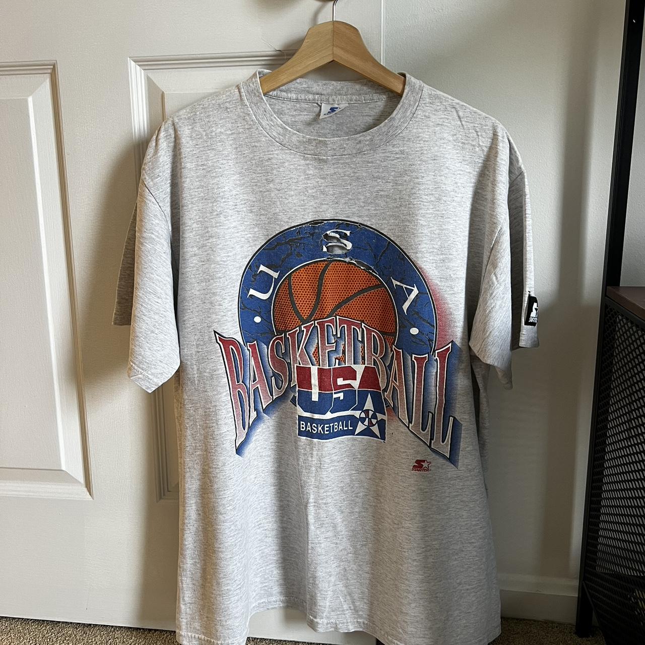 Vintage Starter Team USA Basketball T Shirt Depop