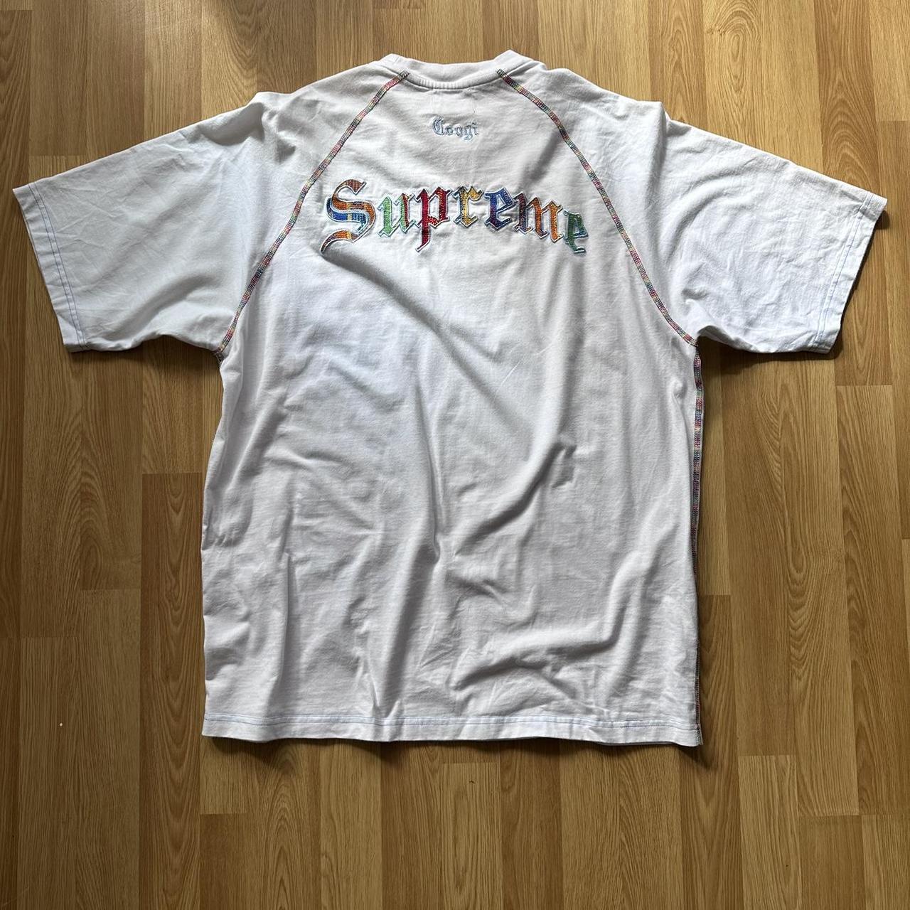 Supreme x Coogi SS23 Raglan Embroidered Tee // | Depop