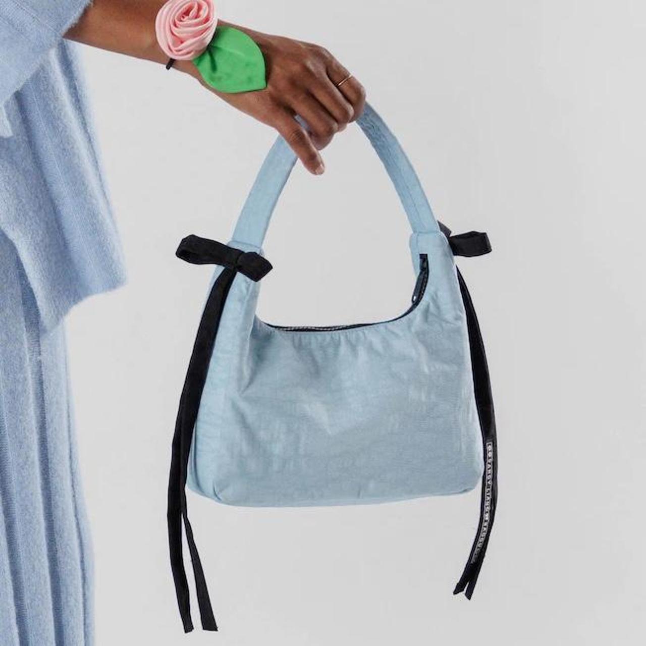 BAGGU x Sandy Liang Mini Bow Bag - Powder Blue Brand... - Depop