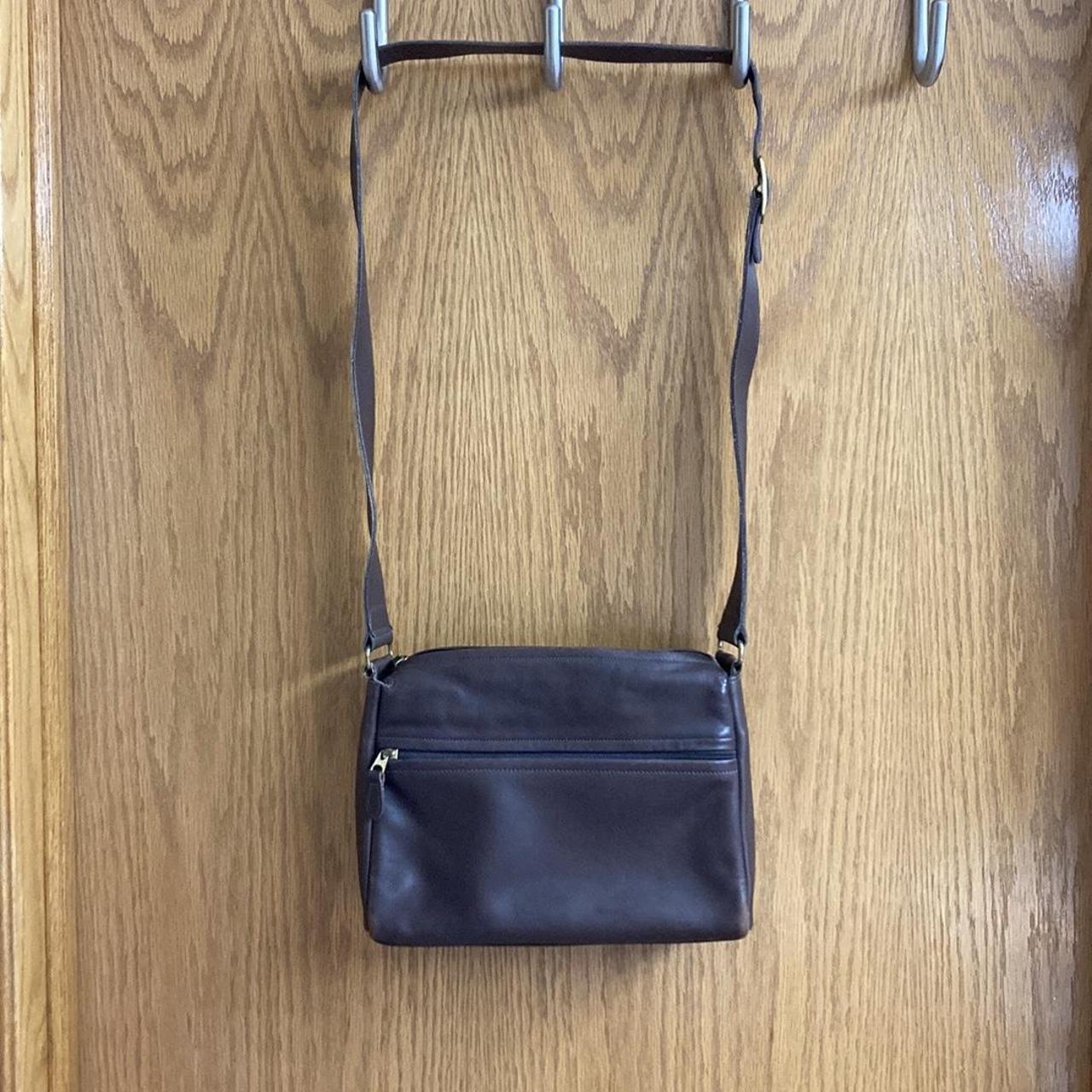 Vintage Dark Brown Coach Square Bag