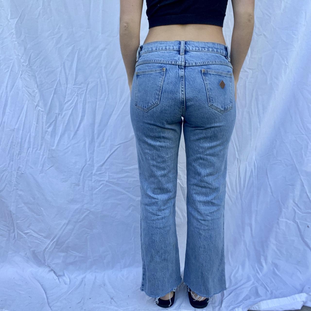 Abrand 99 low rise bootleg jeans. Petite length,... - Depop