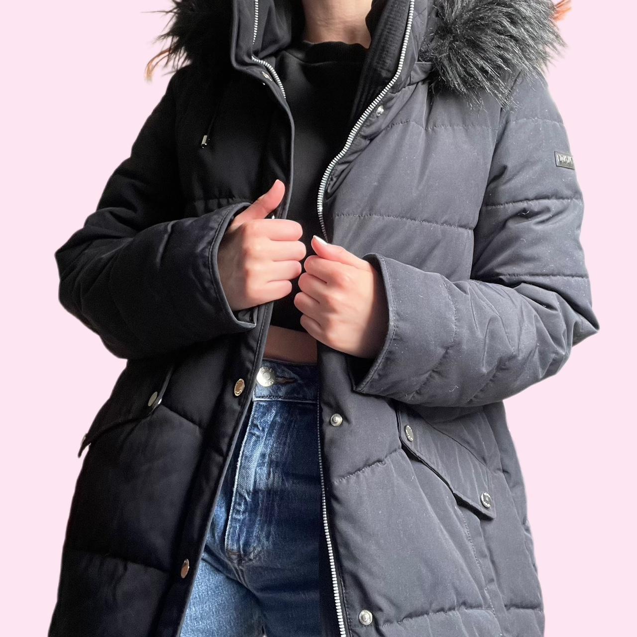 Dkny grey puffer coat online