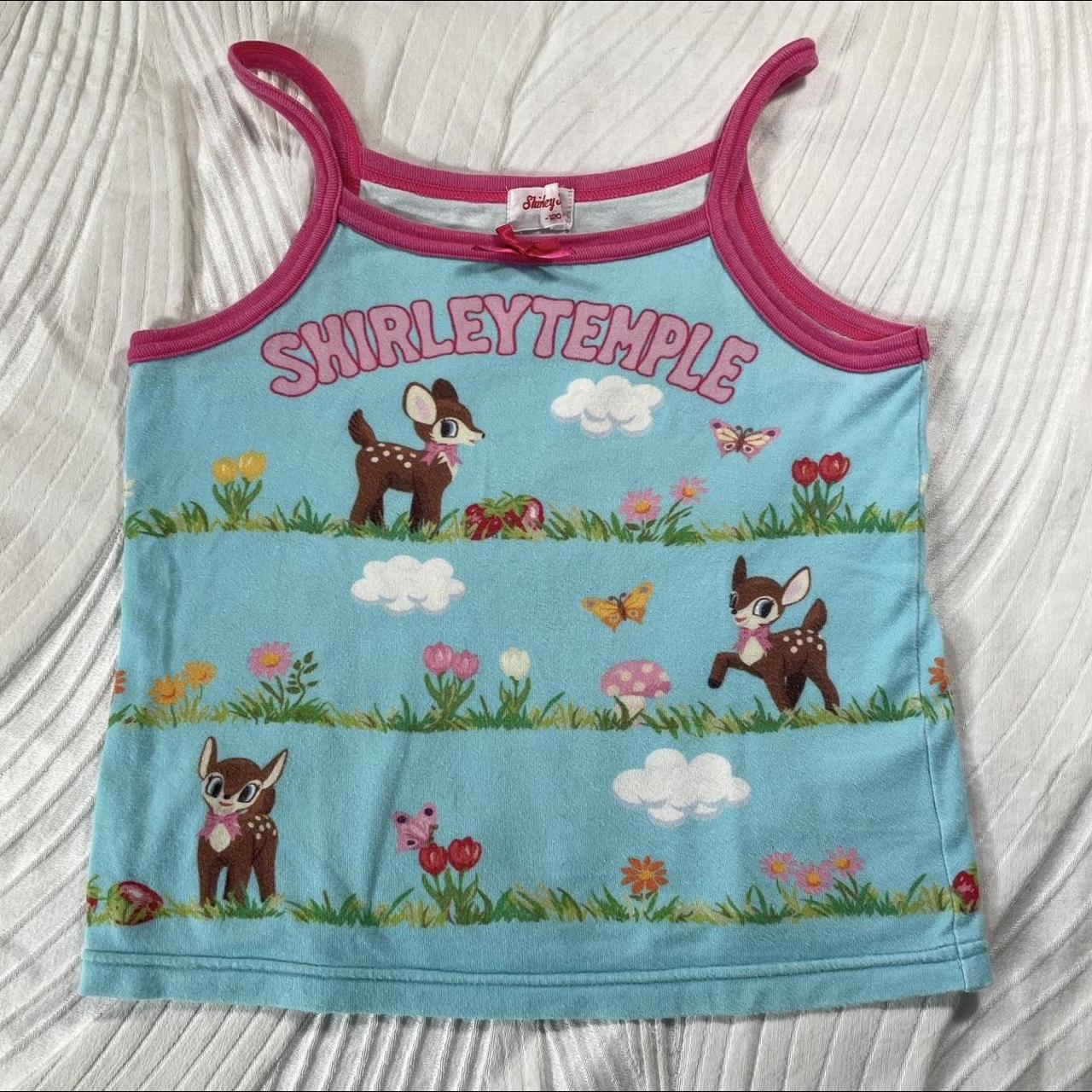 Japanese brand camp tank top with a cute deer motif... - Depop