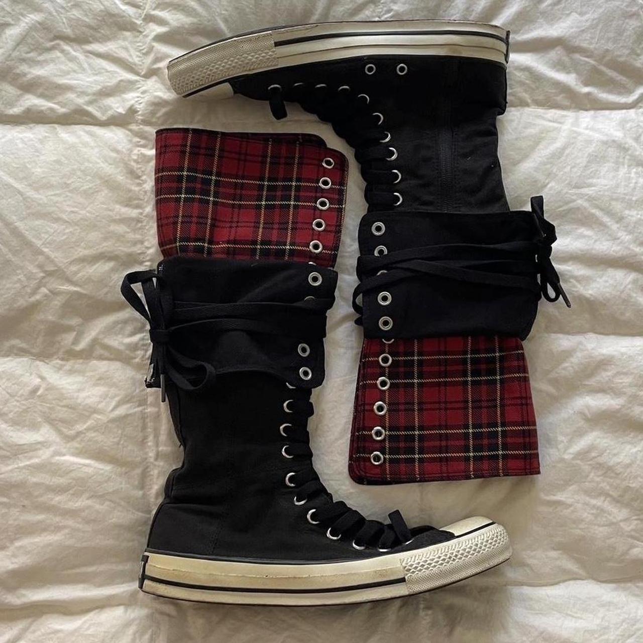 Insane vintage knee high converse purchased from... - Depop